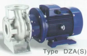 Centrifugal Pump, Stub-shaft (Stainless Steel) - Pumpco SGP - DZA(S) type