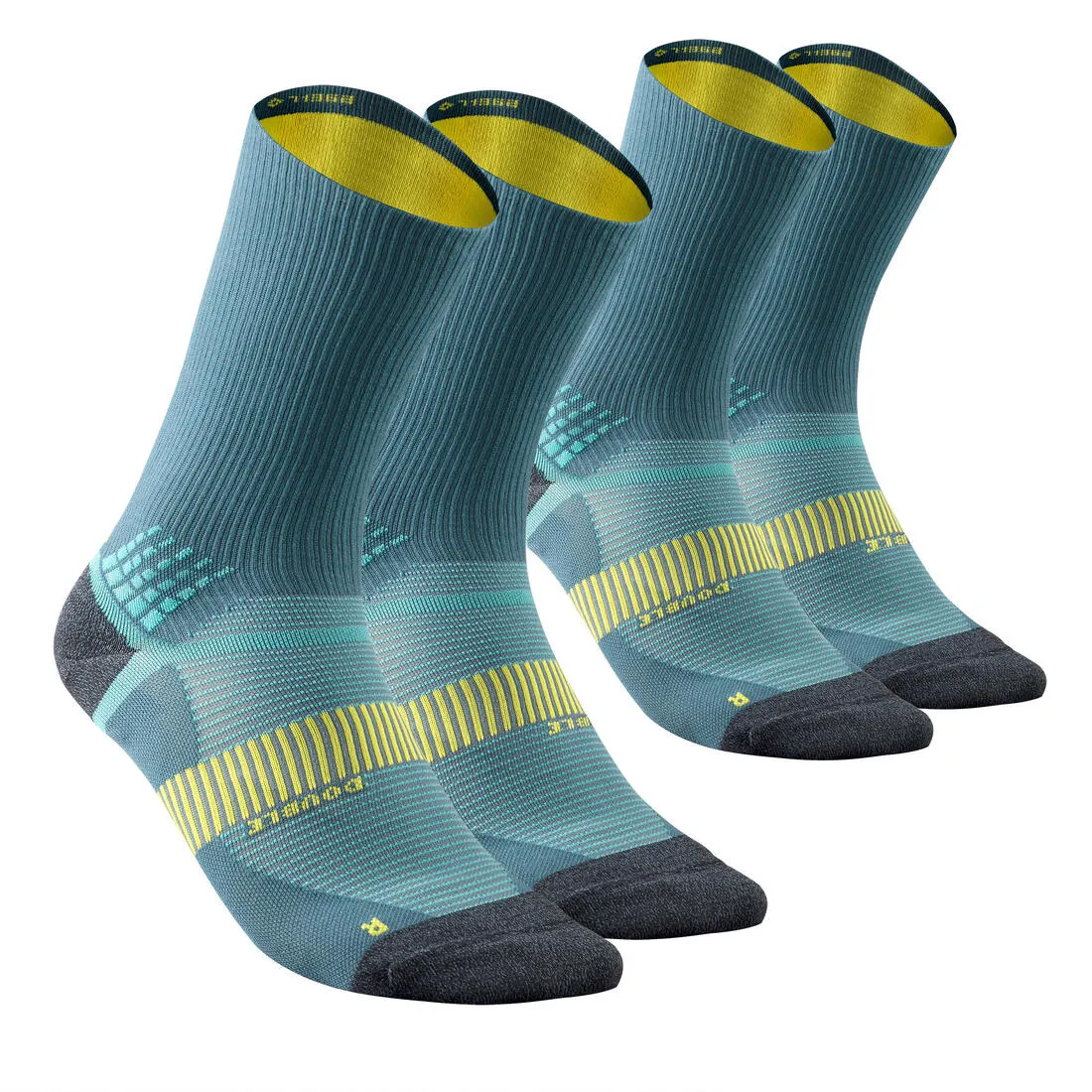 Chaussettes randonnée - Hike 520 Double High Grise x2 paires