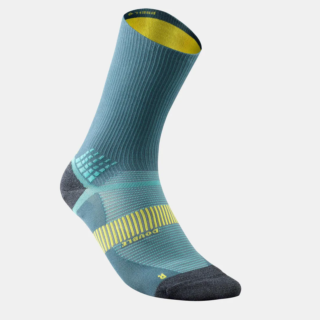 Chaussettes randonnée - Hike 520 Double High Grise x2 paires