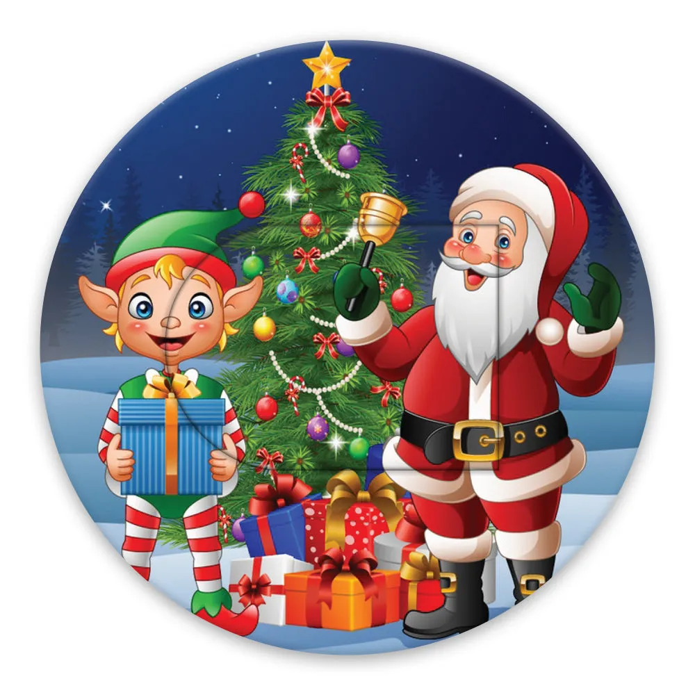 Christmas santa & elf adhesive patches - all devices.