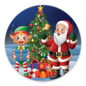 Christmas santa & elf adhesive patches - all devices.