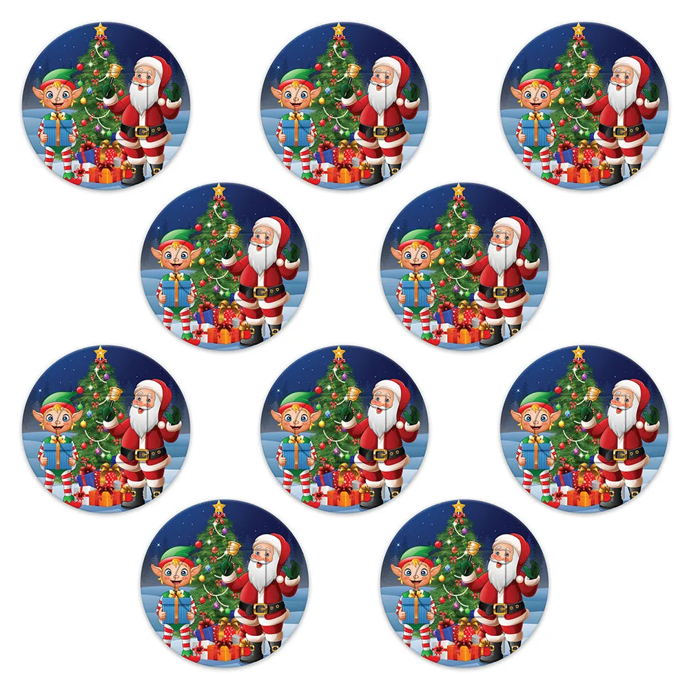 Christmas santa & elf adhesive patches - all devices.