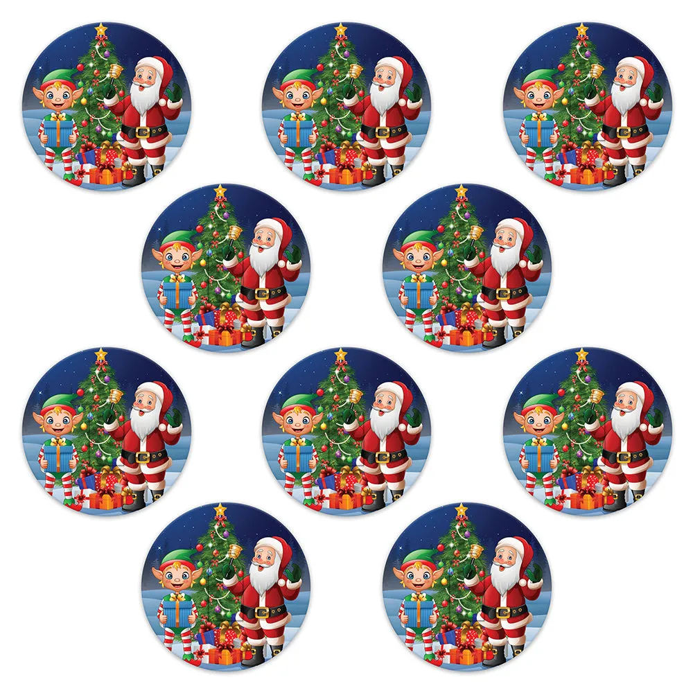Christmas santa & elf adhesive patches - all devices.