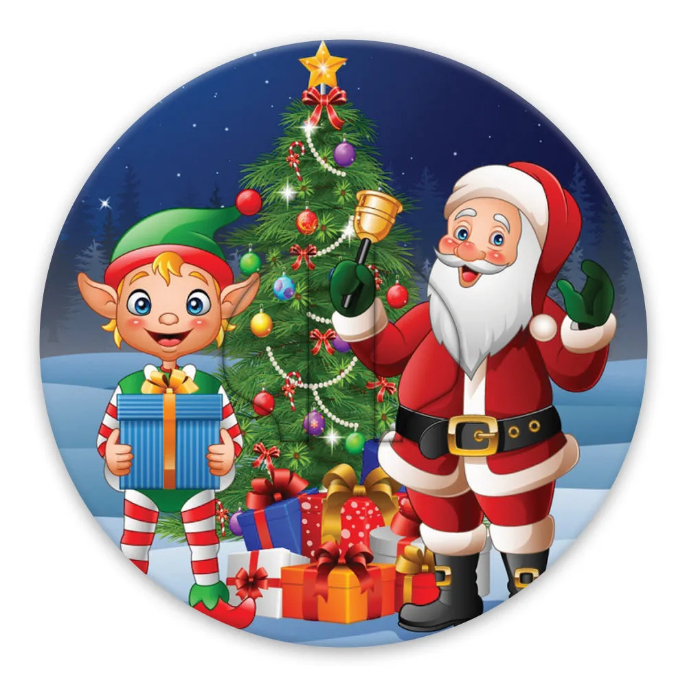 Christmas santa & elf adhesive patches - all devices.