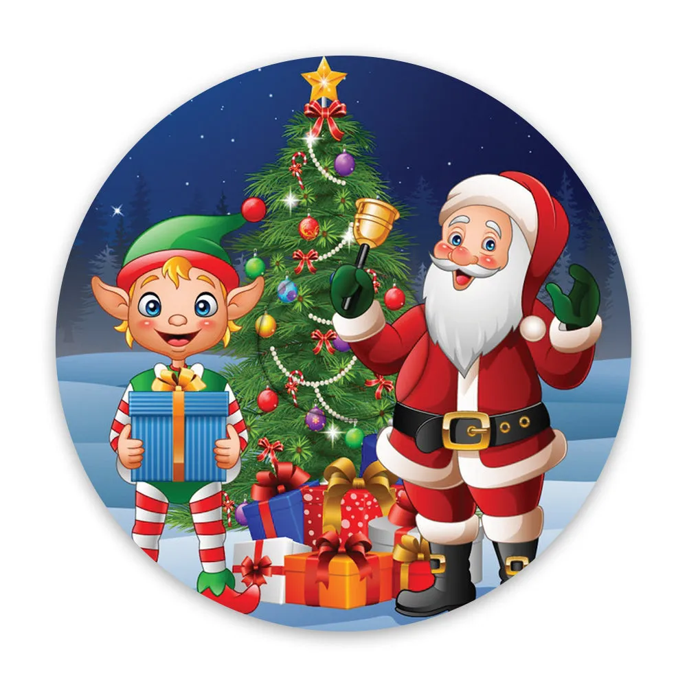 Christmas santa & elf adhesive patches - all devices.
