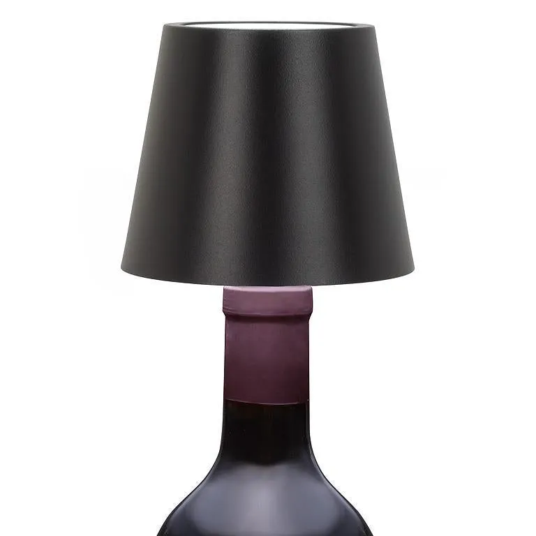 Classic Shade LED Bottle Stopper Light - Black