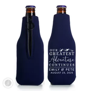 Collapsible Foam Zippered Bottle Cooler #12Z - Coronavirus Can't Stop This Wedding