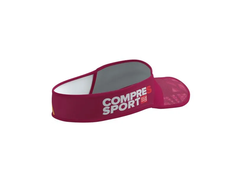 Compressport Unisex's Spiderweb Ultralight Visor - Persian Red/Blazing Orange