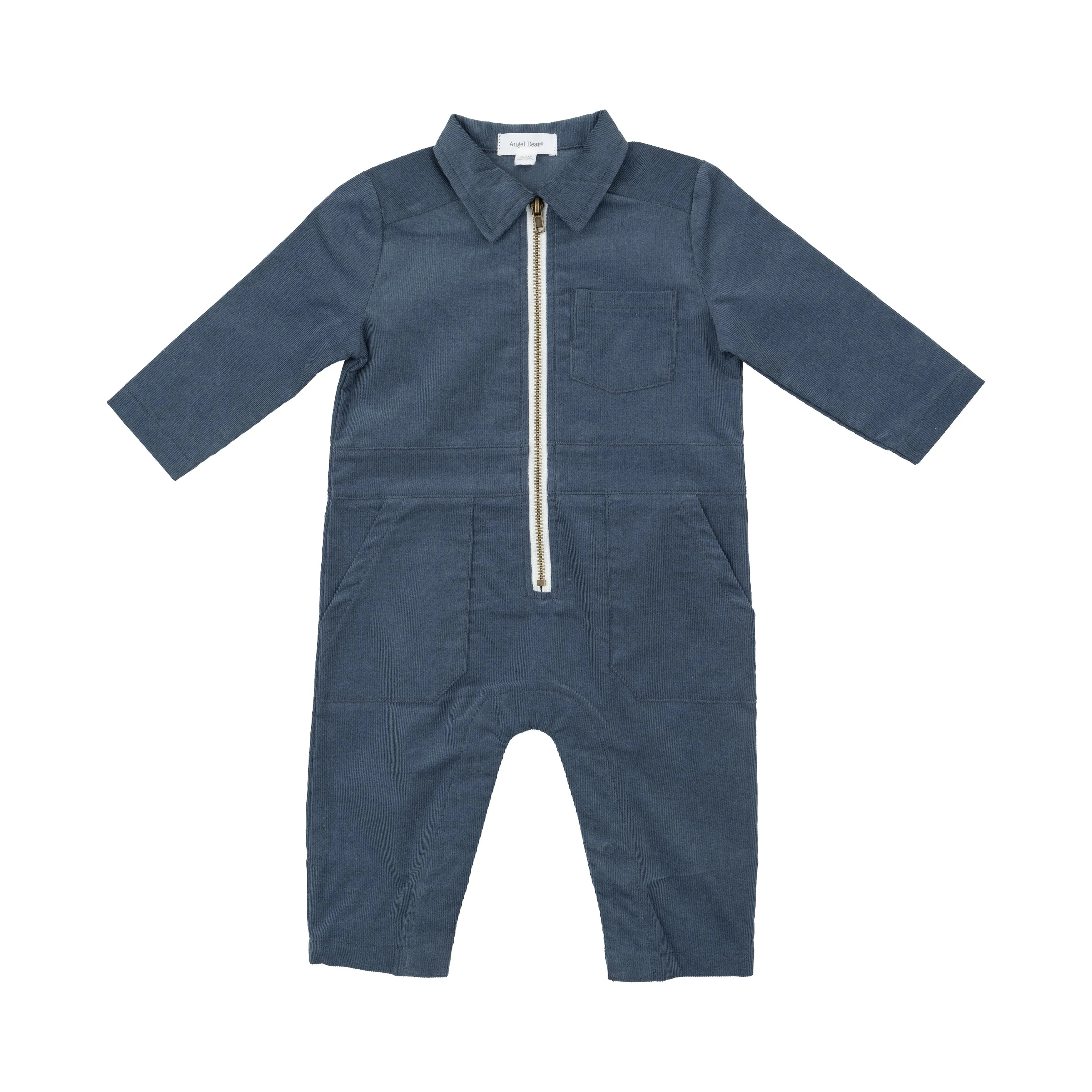 Corduroy Retro Jumpsuit - Navy