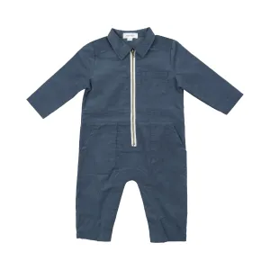 Corduroy Retro Jumpsuit - Navy
