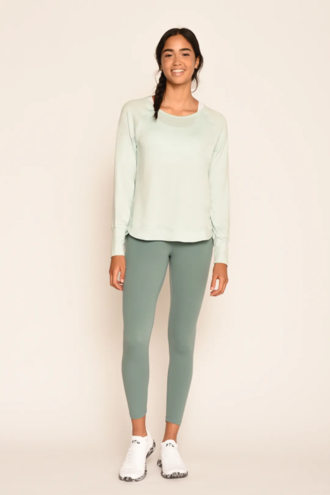 Cottony-soft Round Neck Workout Long Sleeves Shirt