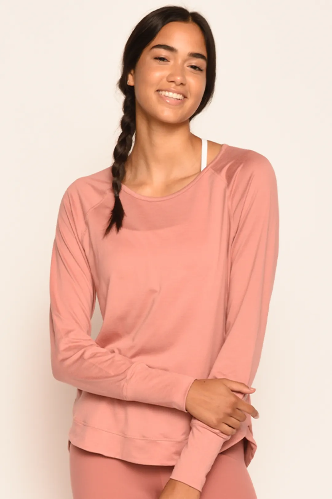 Cottony-soft Round Neck Workout Long Sleeves Shirt