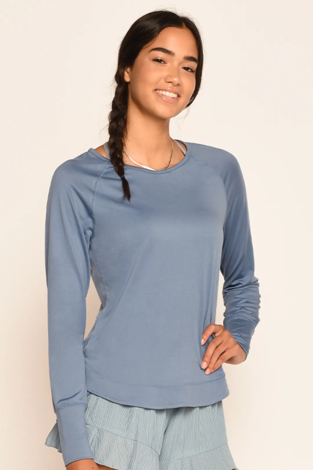 Cottony-soft Round Neck Workout Long Sleeves Shirt