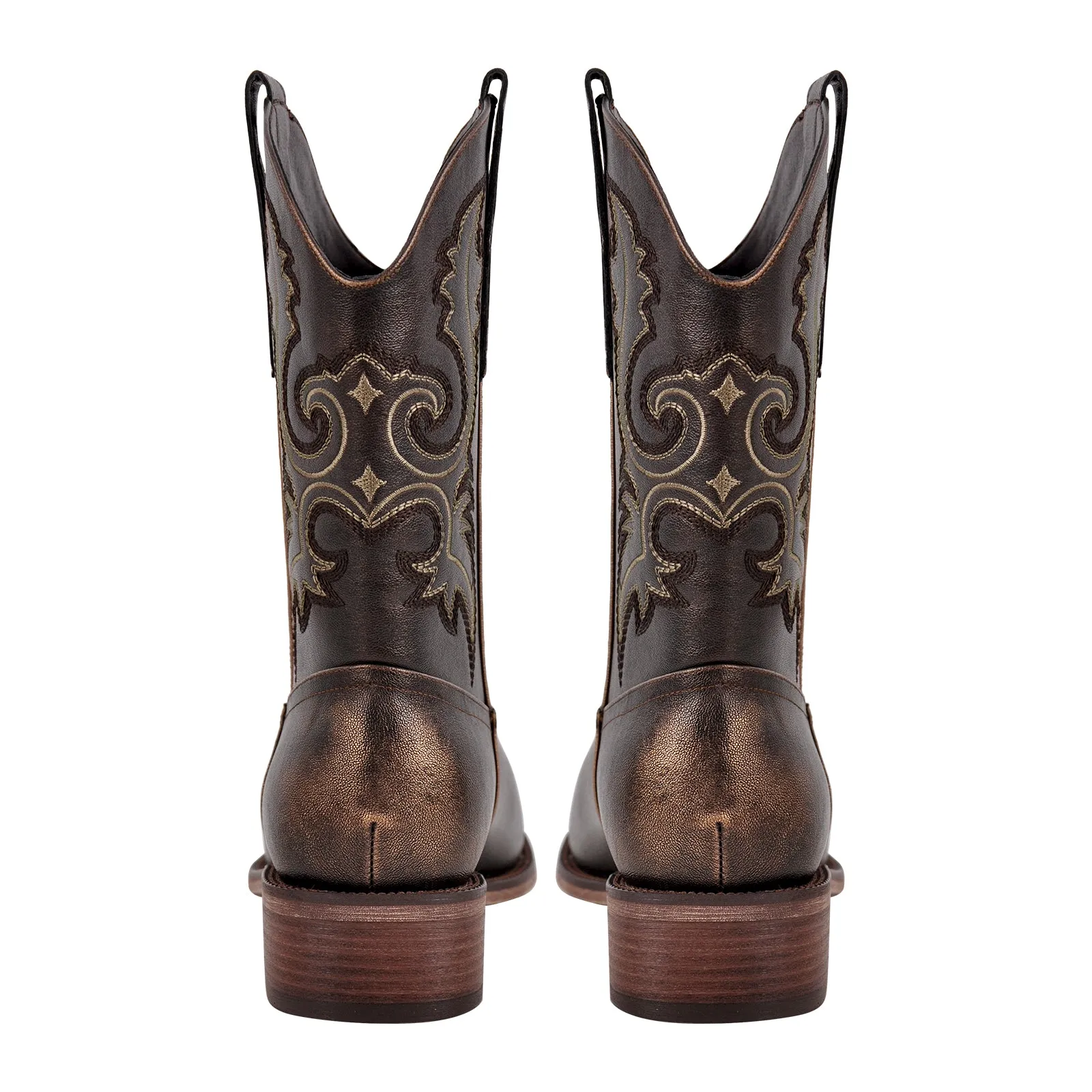Cowboy Boots for Men Classic Western Style Embroidery Details