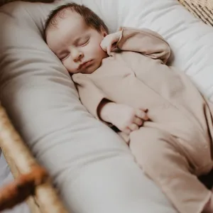 Coyle Organic Cotton Baby Romper (Biscuit)