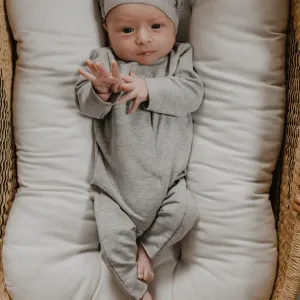 Coyle Organic Cotton Baby Romper (Light Grey)