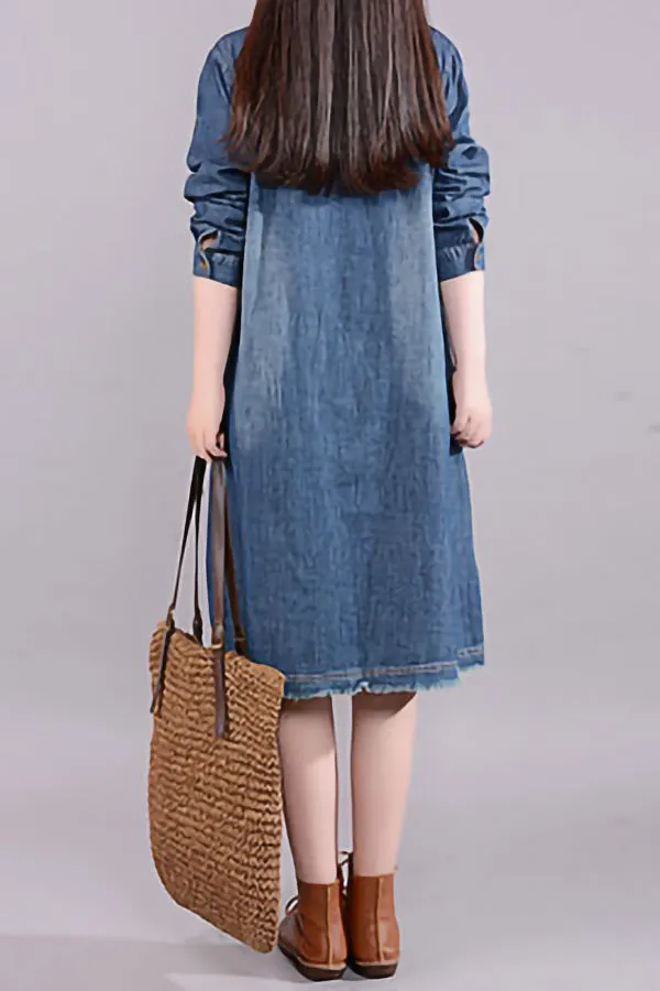 Cozy Denim Cotton Dress