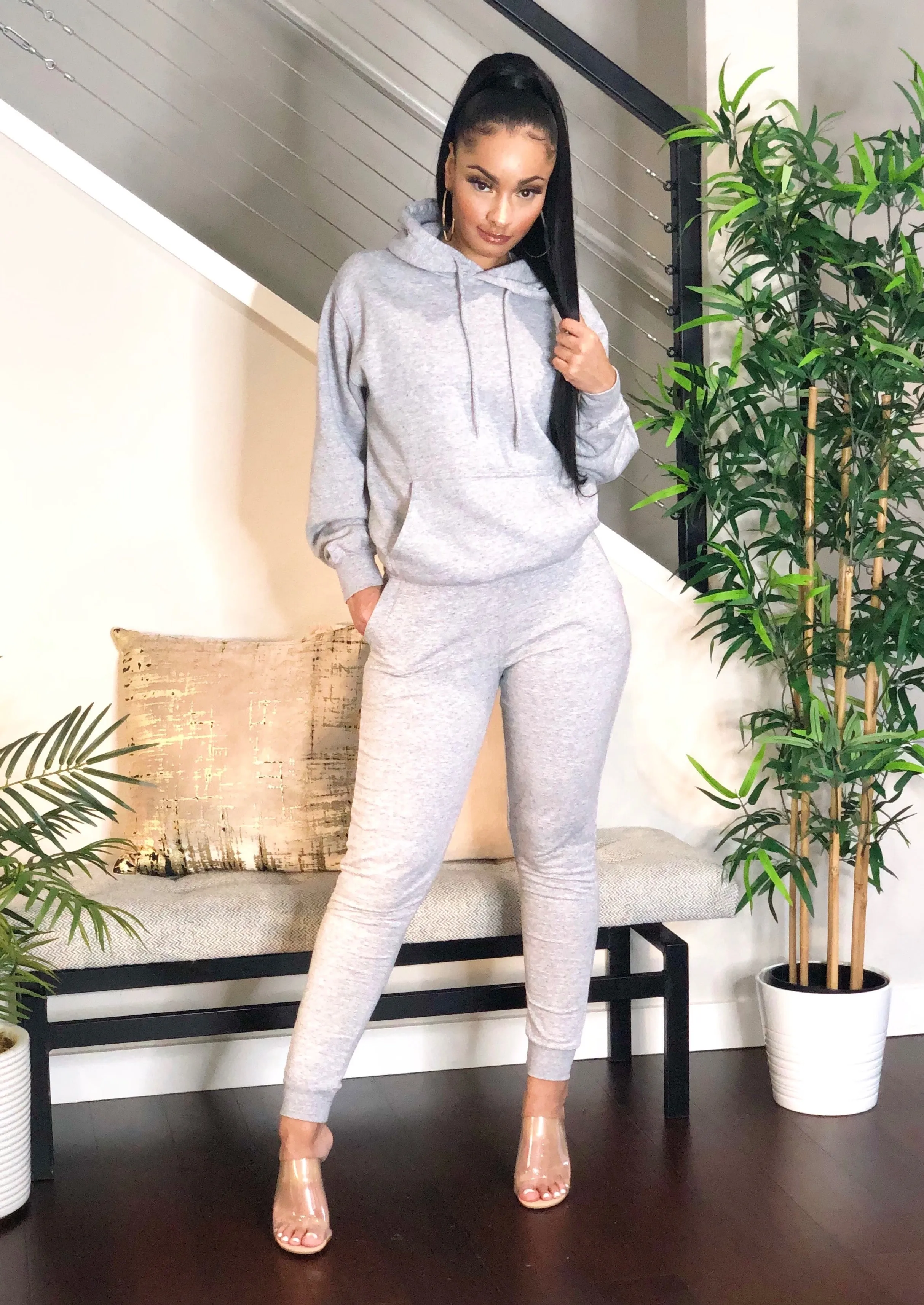 Cozy Hoodie (Heather Grey)