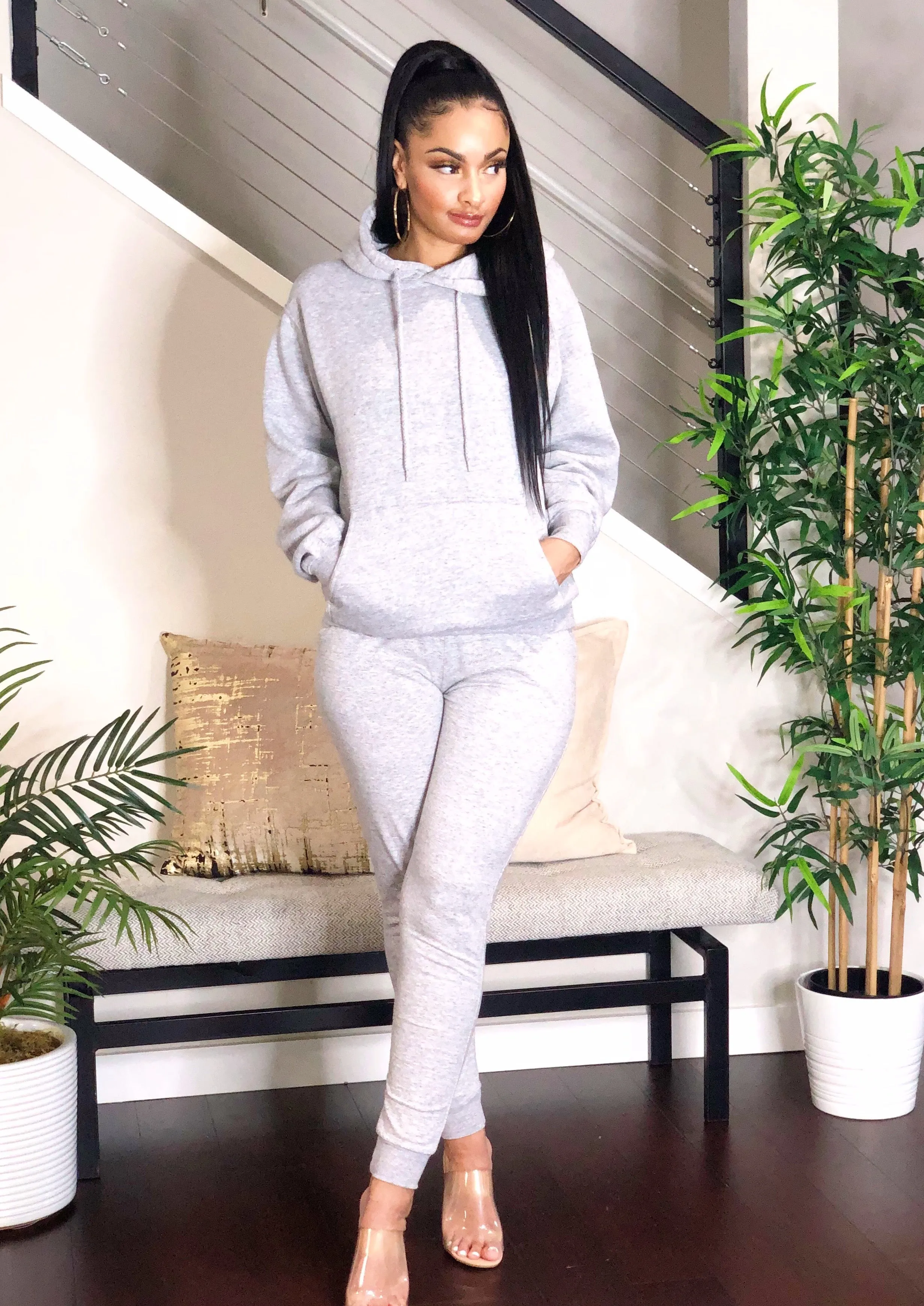 Cozy Hoodie (Heather Grey)