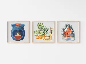 Cozy Set Cross Stitch Patterns