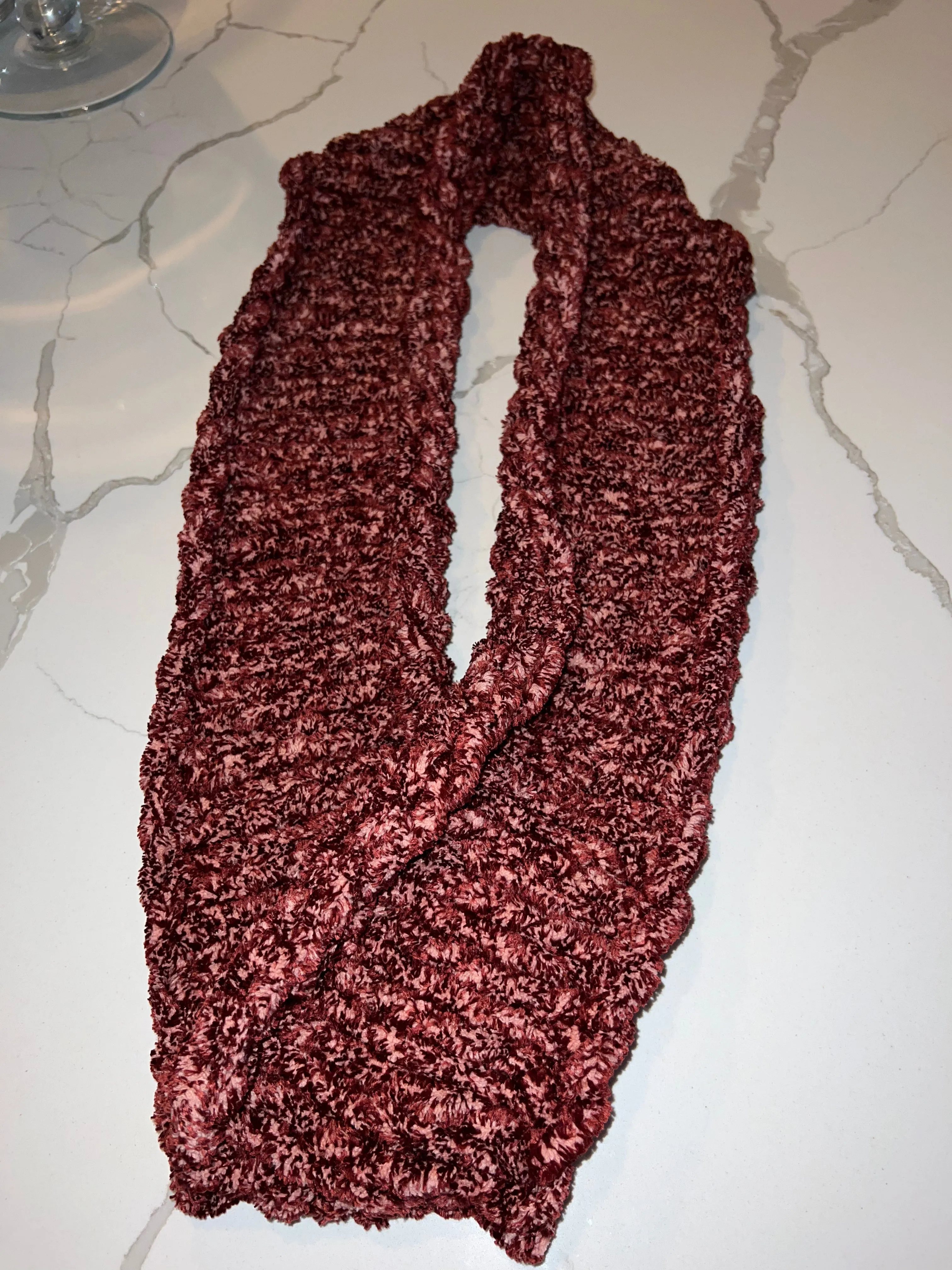 Crimson Cozy Scarf