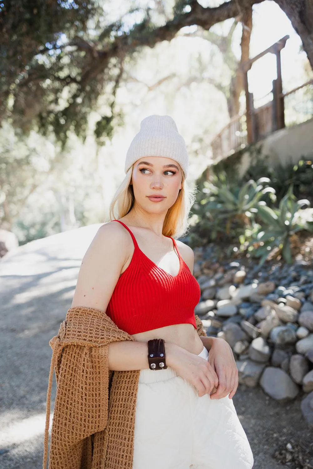 Cuddly Rib Knit Lounge Brami