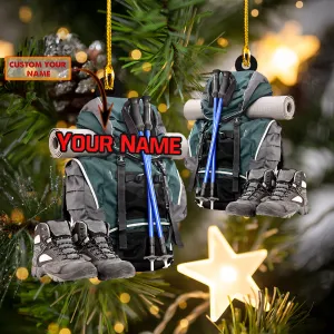 Custom Shaped Ornament - Hiking 3 - H9h3-822