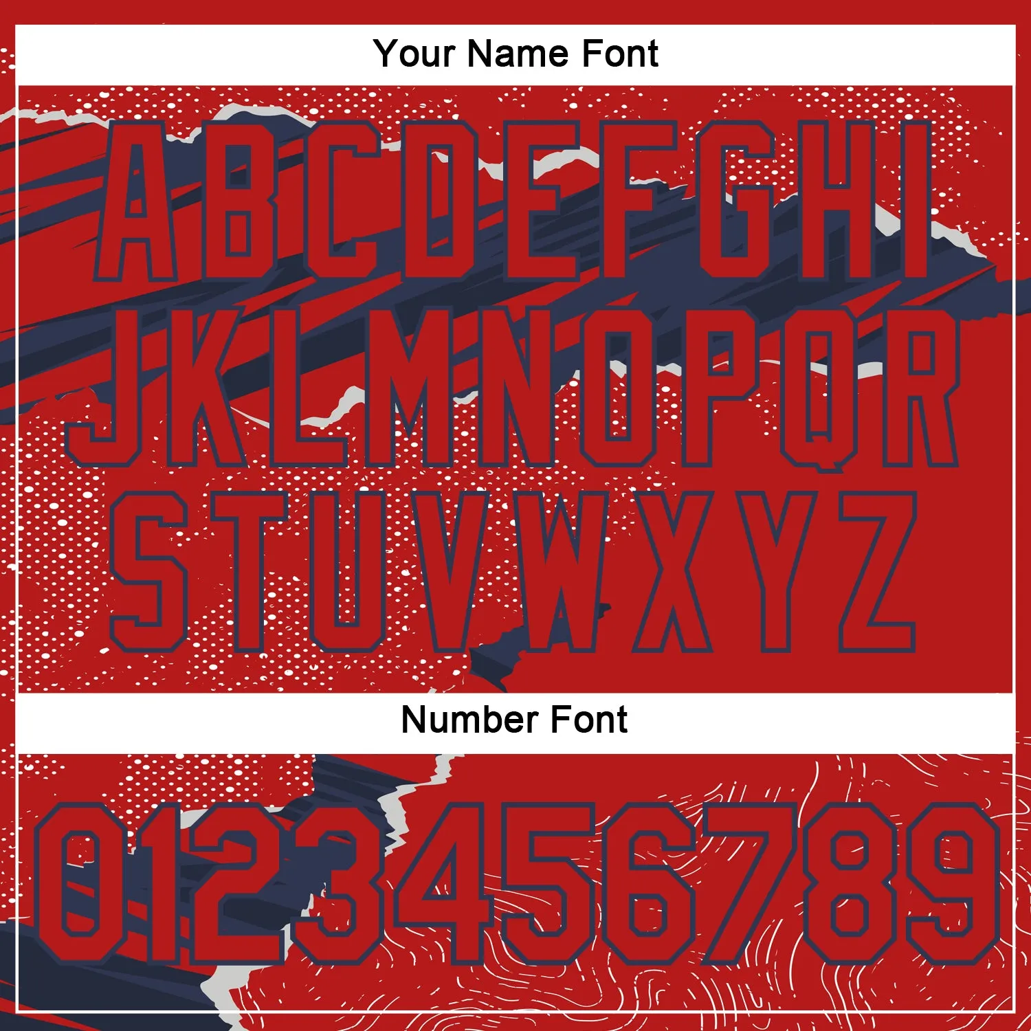 Custom Stitched Red Navy 3D Pattern Design Torn Paper Style Sports Pullover Sweatshirt Hoodie