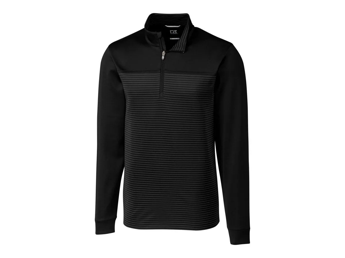 Cutter & Buck Men's Traverse Stripe Stretch Quarter Zip Pullover