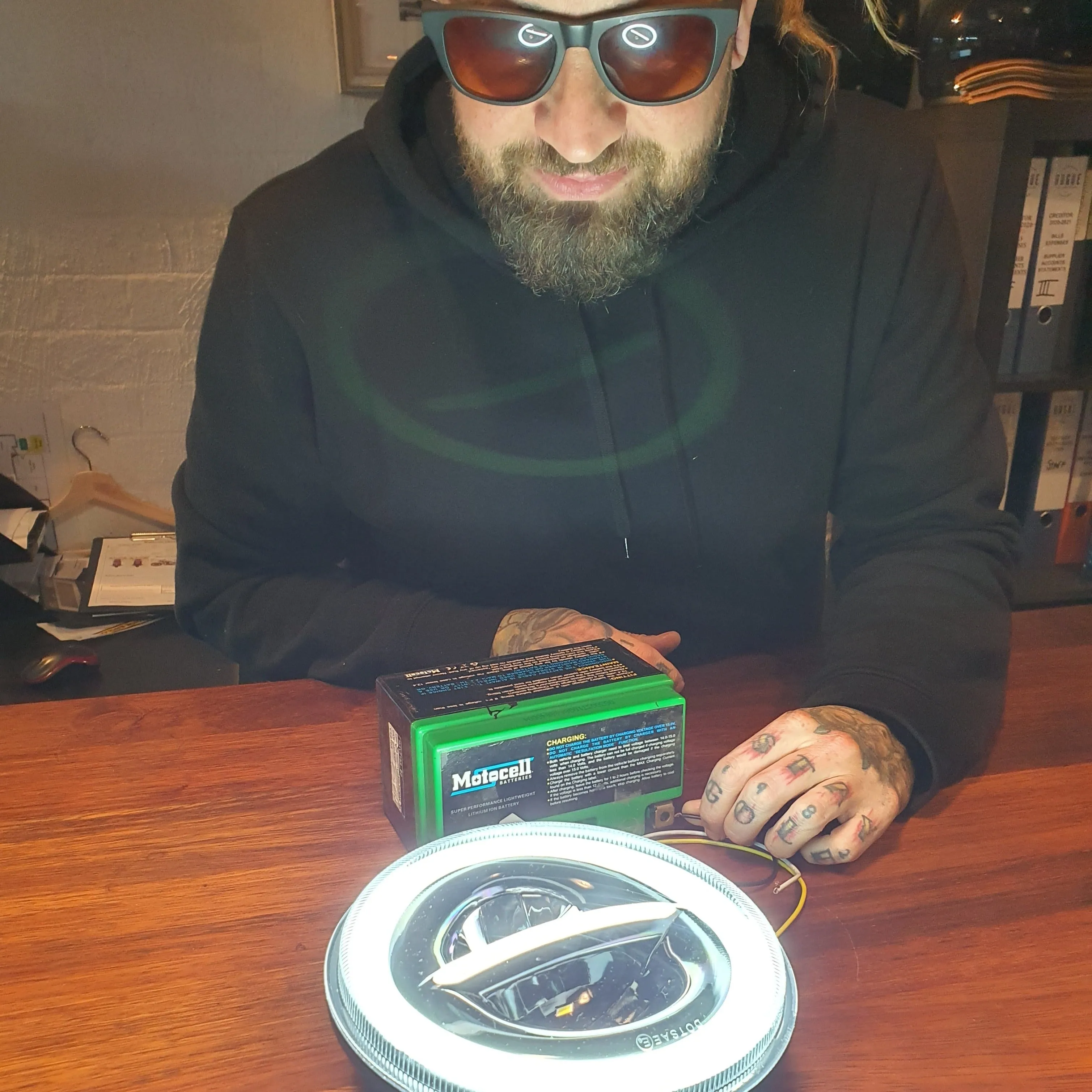 DAYMAKER LED headlight INSERT ENFIELD 650 TWIN