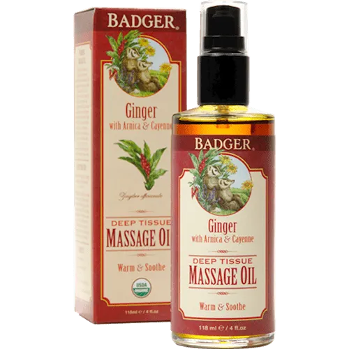 Deep Tissue Massage Oil with Ginger