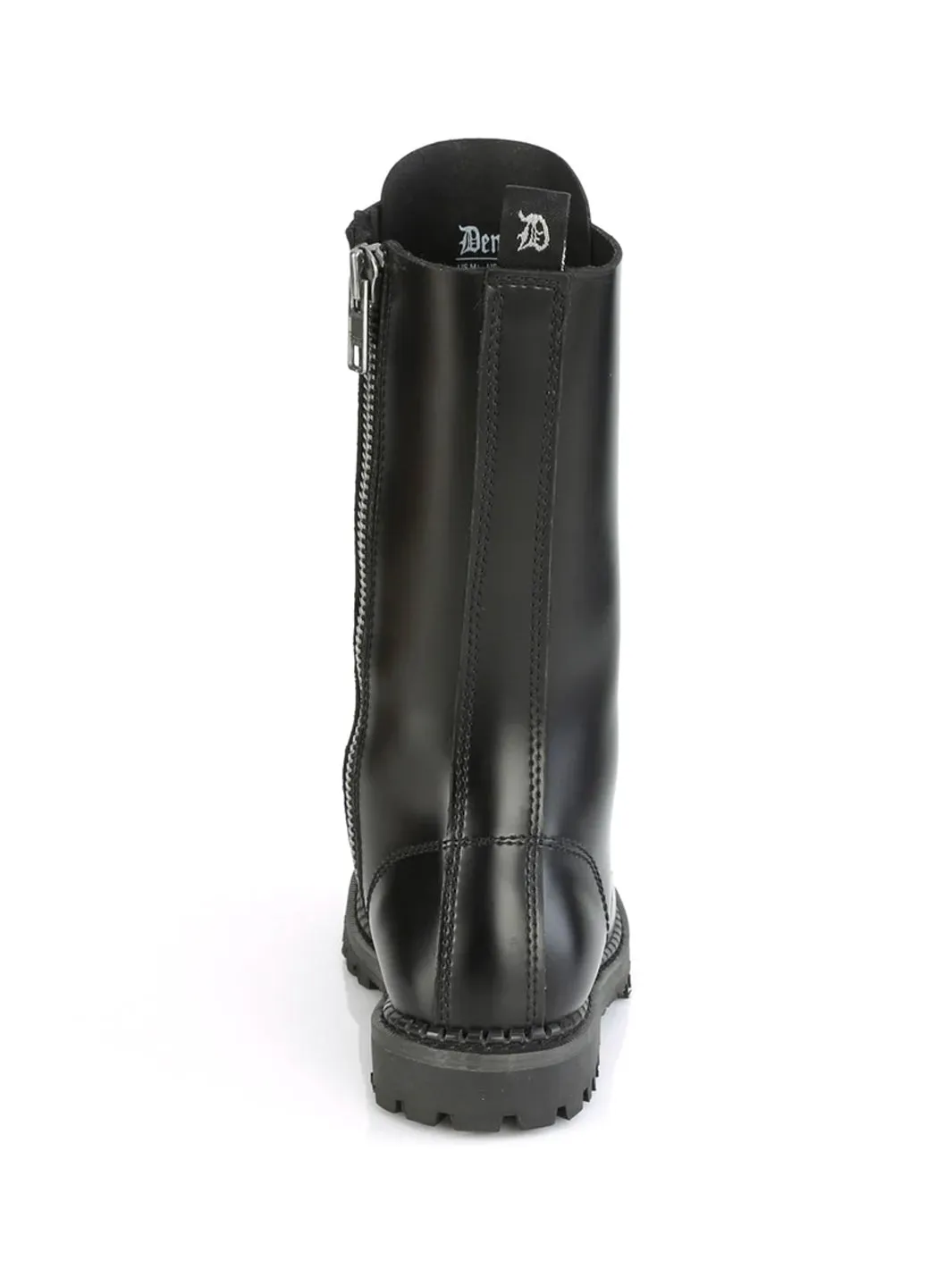 DEMONIA RIOT-14 - BLACK LEATHER ✰ PRE ORDER ✰