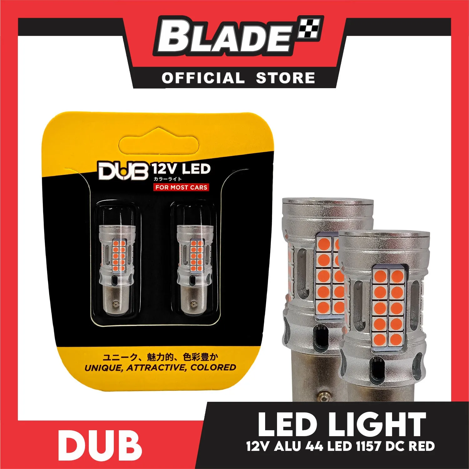 Dub Automotive Car LED 1157 ALU DC 12V 44-LED (Red)