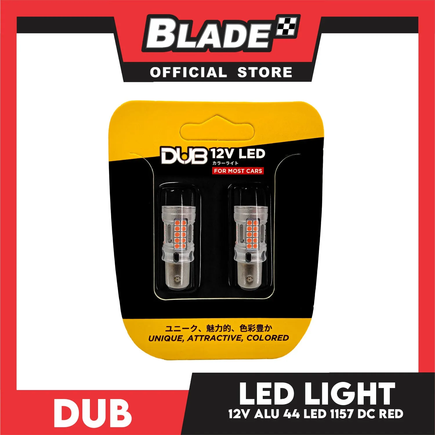 Dub Automotive Car LED 1157 ALU DC 12V 44-LED (Red)