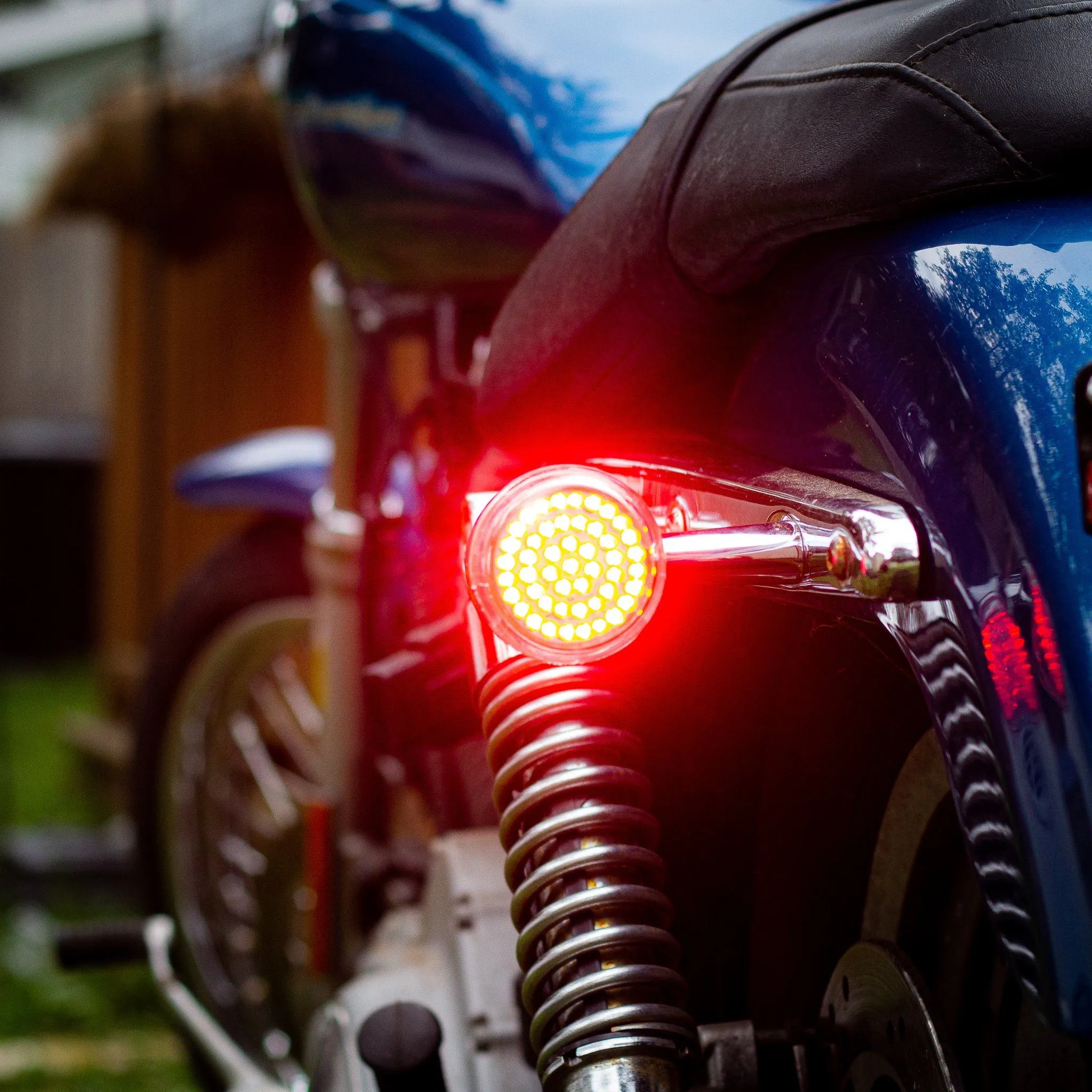 Eagle Lights 2” LED Turn Signal, Running and Brake Light Kit for Harley Davidson Motorcycles- Generation I / 1157 Front / 1157 Rear