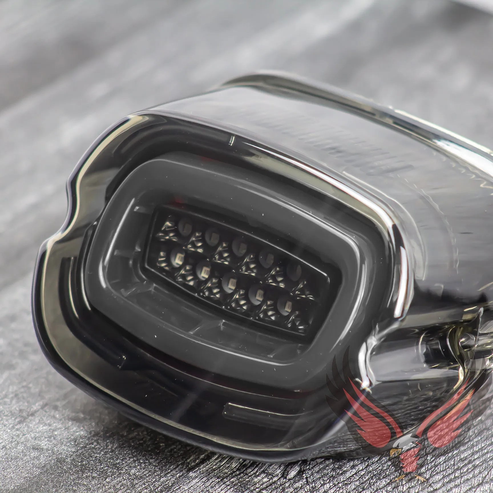 Eagle Lights HALOS Layback LED Tail Light with Turn Signals for Harley Davidson 2021 - Current Low Rider Models