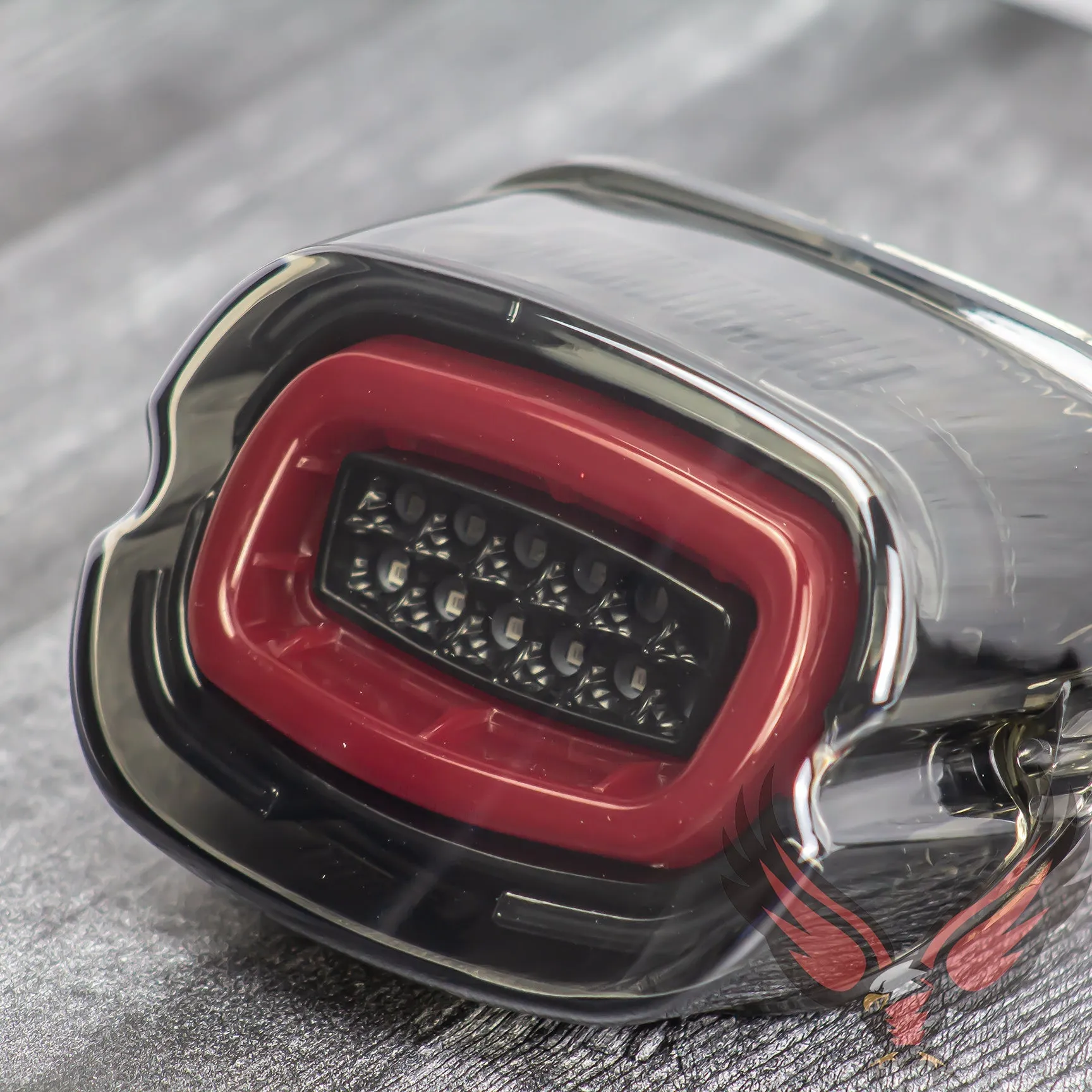 Eagle Lights HALOS Layback LED Tail Light with Turn Signals for Harley Davidson 2021 - Current Low Rider Models