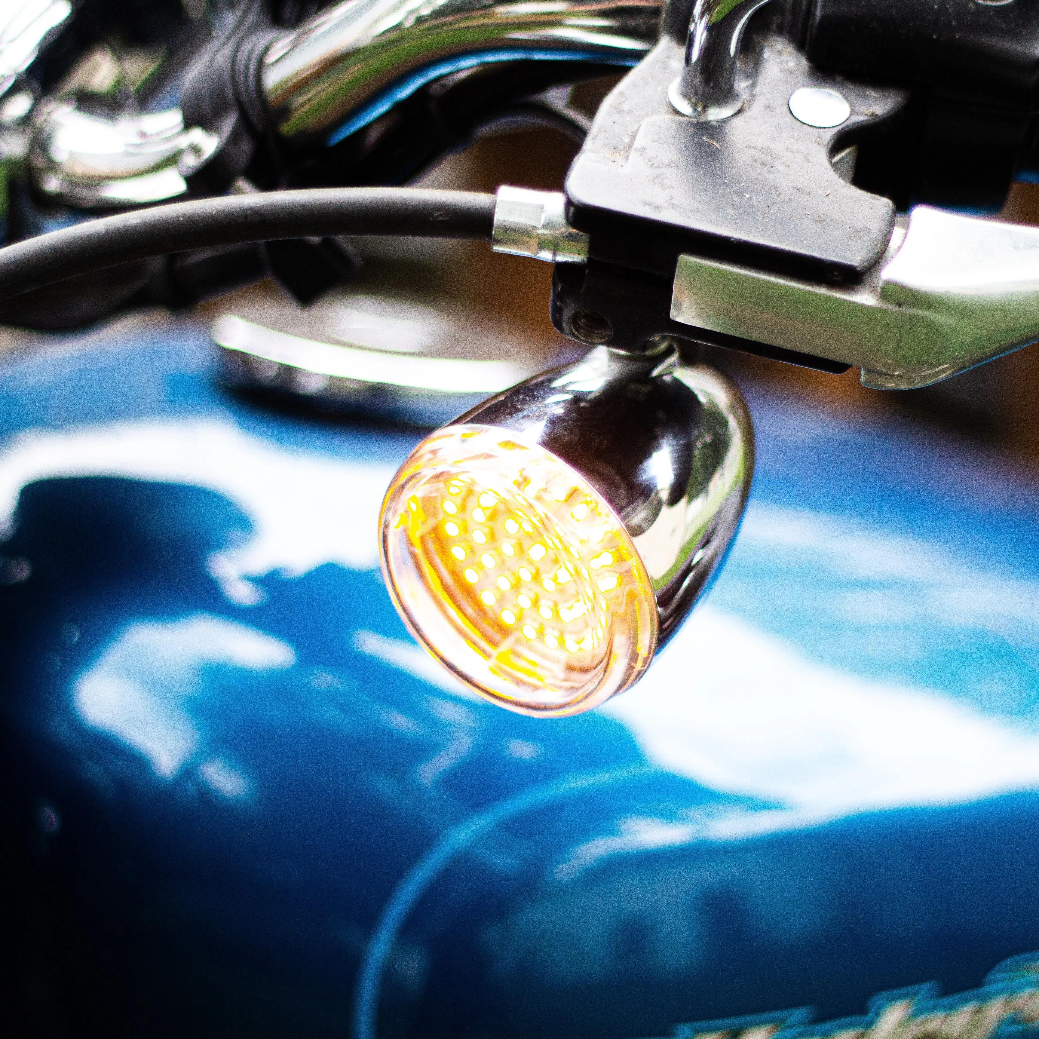 Eagle Lights Midnight Edition Front and Rear LED Turn Signal Kit for Harley Davidson Motorcycles- 1157 Front / 1157 Rear