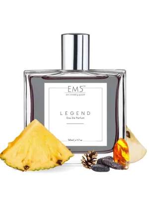 EM5™ Legend Unisex Perfume EDP Spray for Men & Women | Aromatic Warm Spicy Fragrance Accords | Luxury Gift for Him / Her | Variants Available: 50 ml Spray / 15 ml Spray