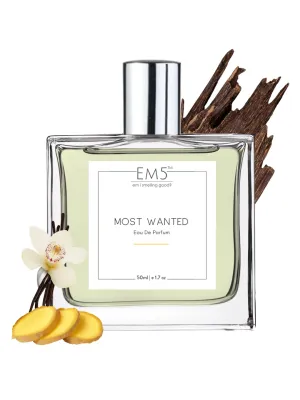 EM5™ Most Wanted Perfume EDP Spray for Men | Vanilla Woody Warm Spicy Fragrance | Luxury Gift for Him | Variants Available: 50 ml Spray / 15 ml Spray