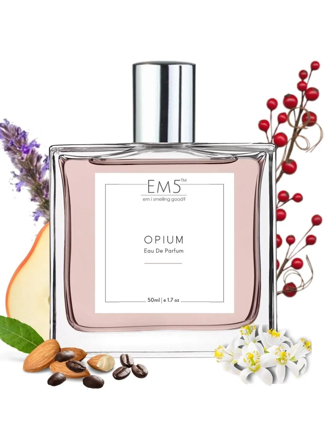 EM5™ Opium Perfume EDP Spray for Women | Vanilla Coffee White Floral Fragrance Accords | Luxury Gift for Her | Variants Available: 50 ml Spray / 15 ml Spray