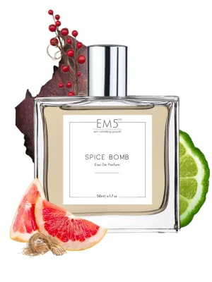 EM5™ Spice Bomb Perfume EDP Spray for Men | Warm Spicy Cinnamon Tobacco Fragrance | Luxury Gift for Him | Variants Available: 50 ml Spray / 15 ml Spray