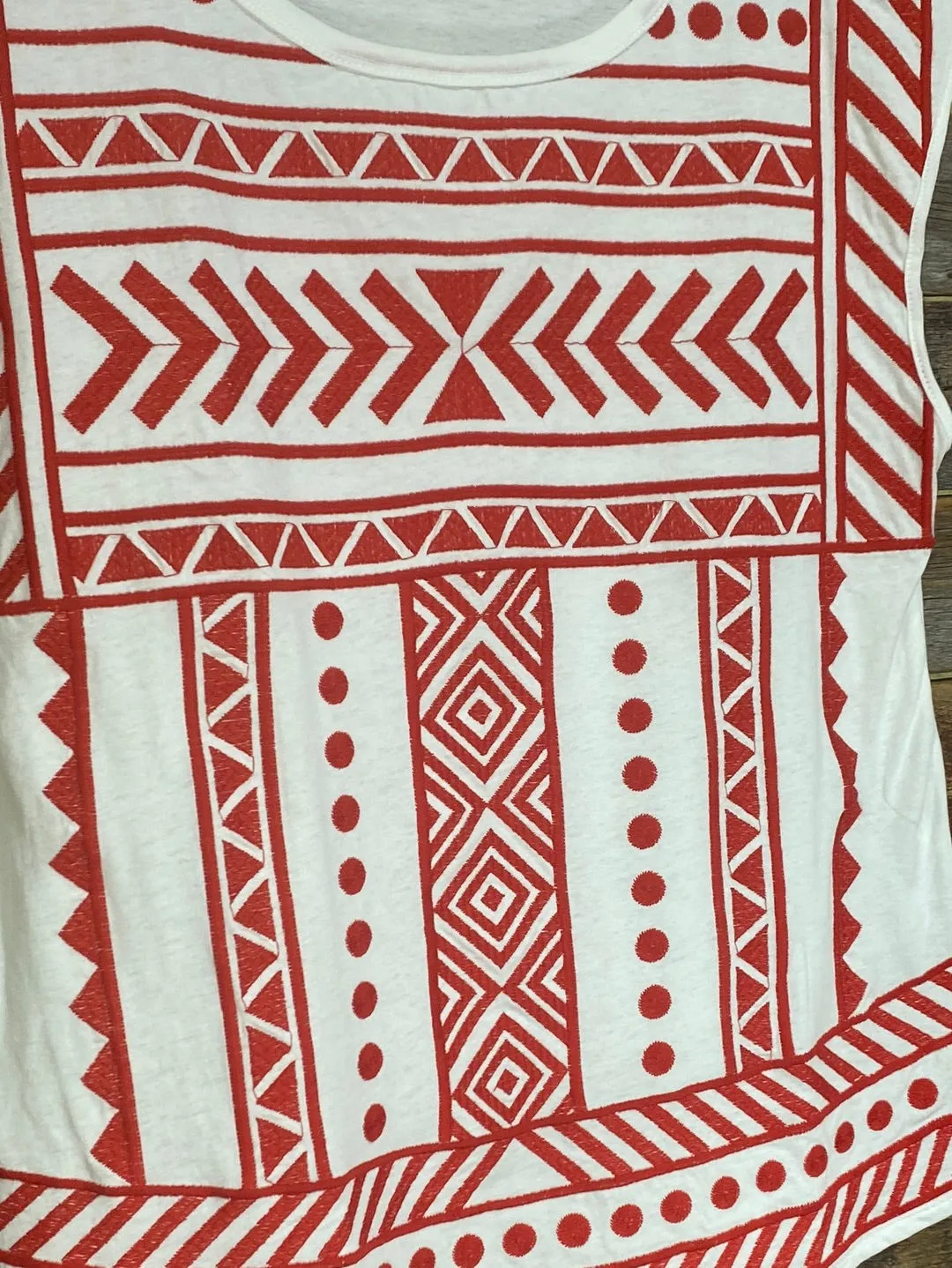 Embroidered Chic Knit Tank