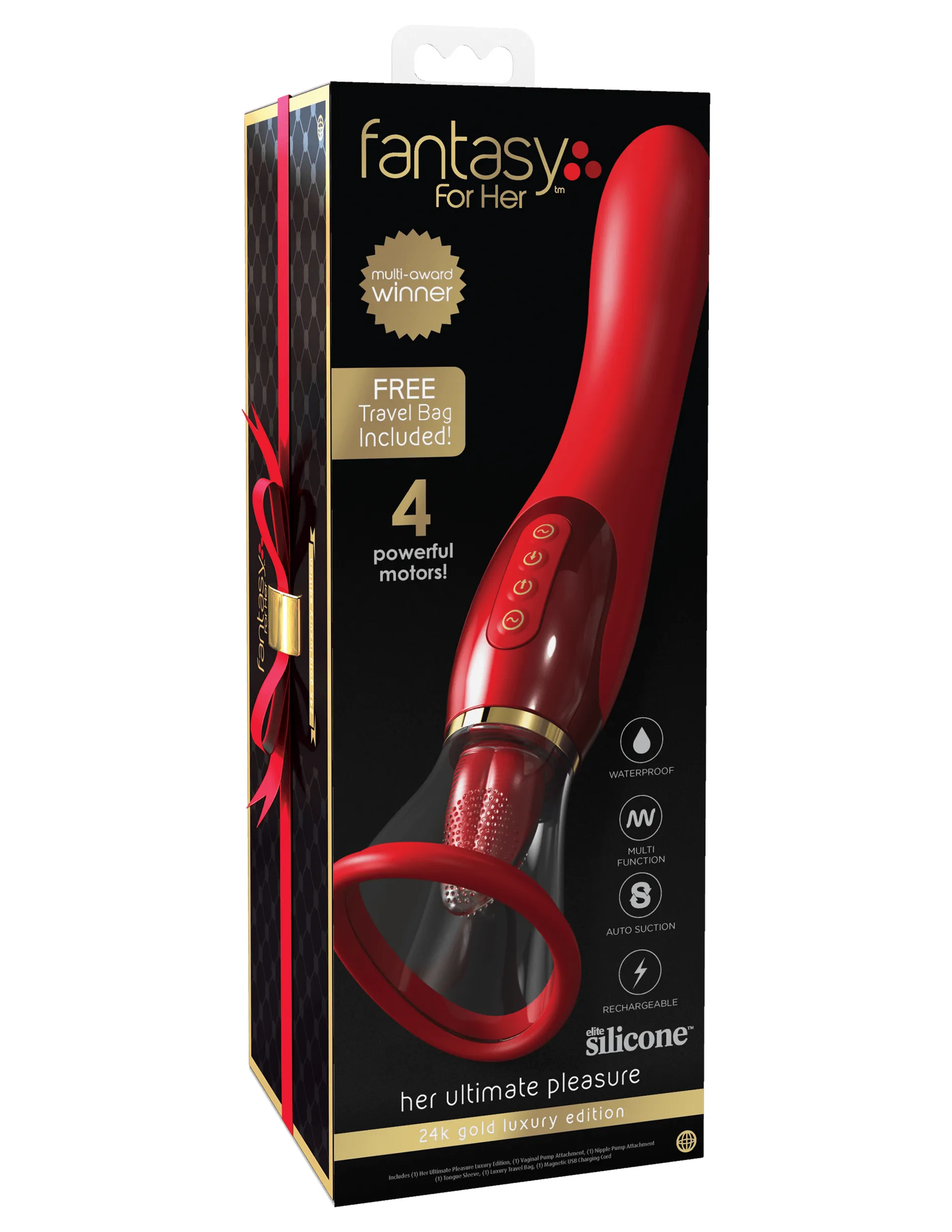 FANTASY FOR HER Ultimate Pleasure Gold Luxury Edition VIBRATING PUMP