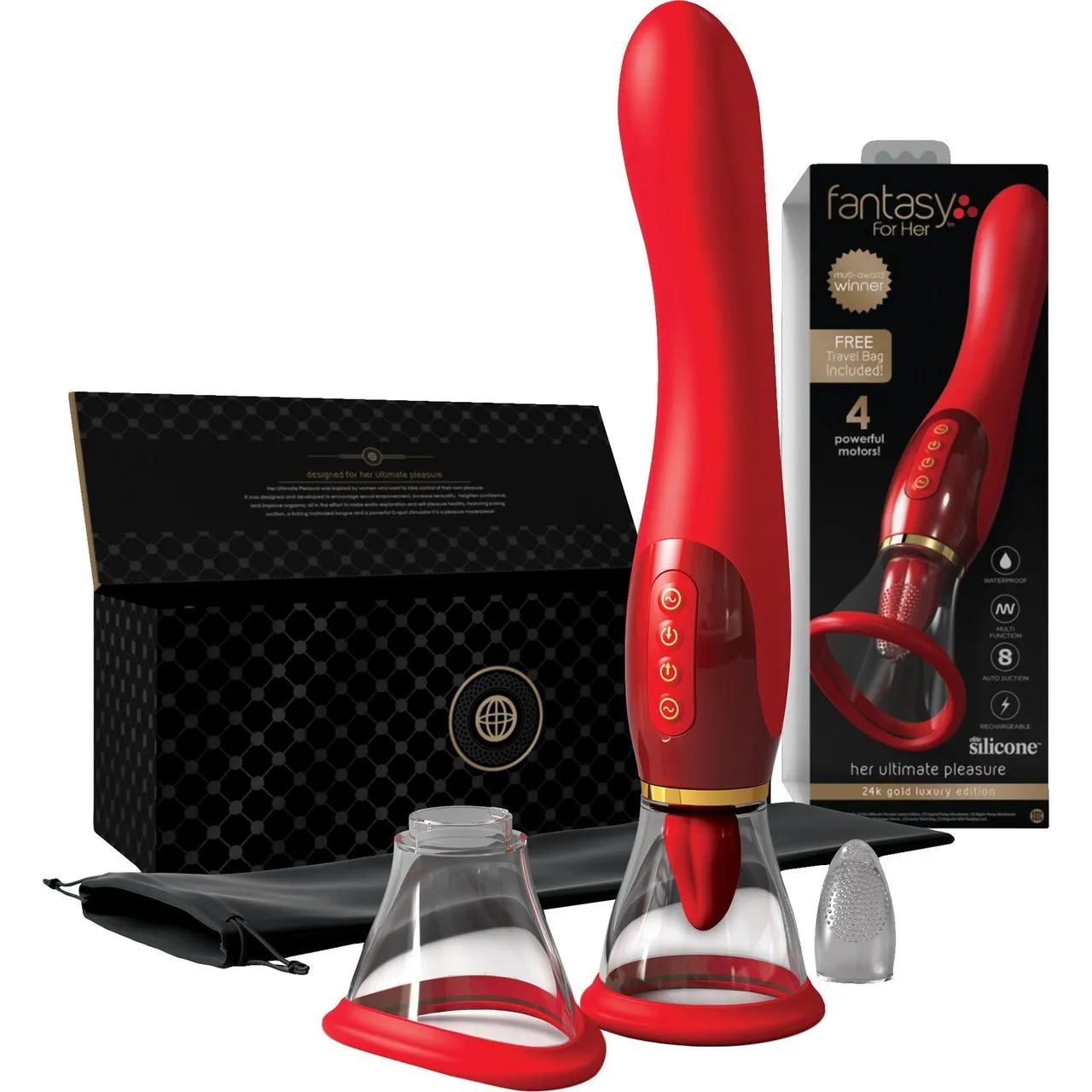 FANTASY FOR HER Ultimate Pleasure Gold Luxury Edition VIBRATING PUMP