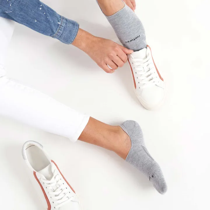 Feetures LW No Show Light Gray