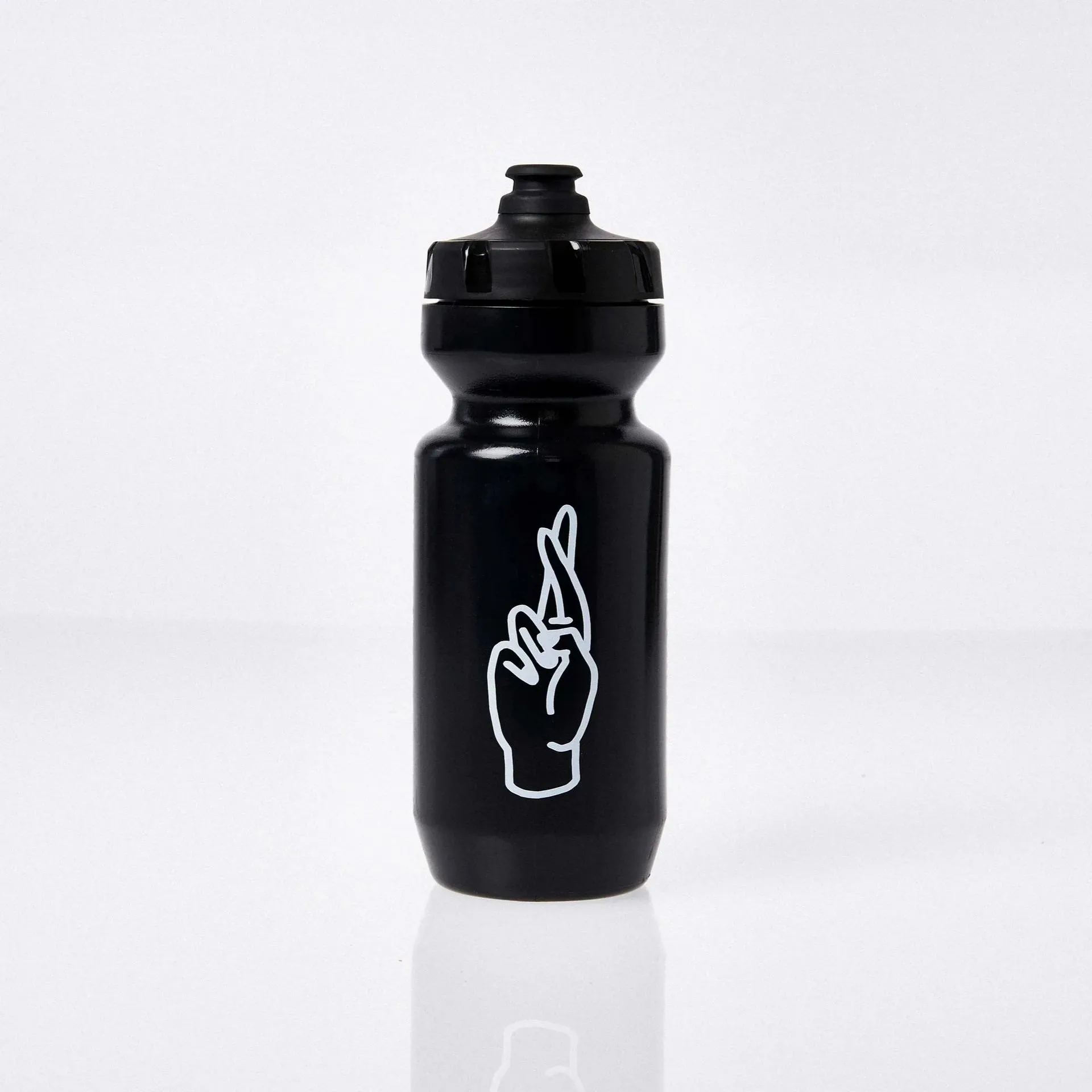FINGERSCROSSED Water Bottle - Black