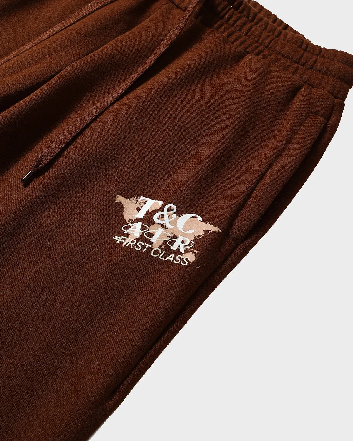 First Class Tracksuit & Beanie Scarf Set in Brown