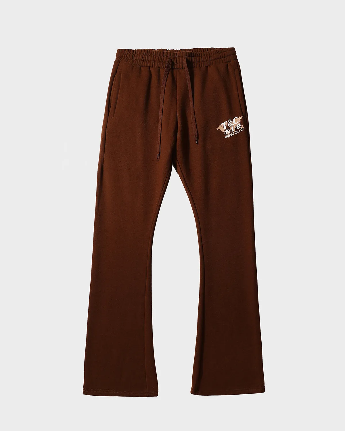 First Class Tracksuit & Beanie Scarf Set in Brown