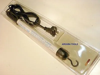 FLOURESCENT TUBE PORTABLE WORKLIGHT 240V- 8W- NEW.